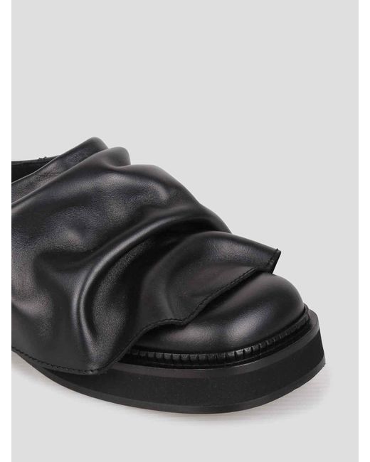 The Attico Black Sporty Ines Sandal Slider