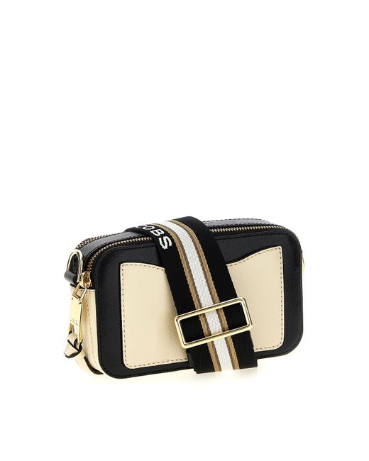 Marc Jacobs Natural The Snapshot Mini Saffiano Leather Camera Bag