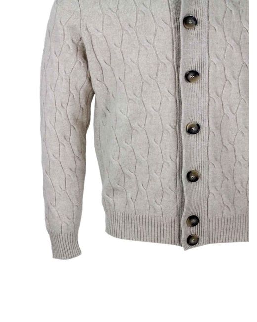 FILIPPO DE LAURENTIIS Gray Sweater for men