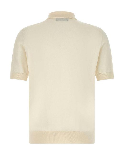 Dolce & Gabbana Natural Patch Polo Shirt for men