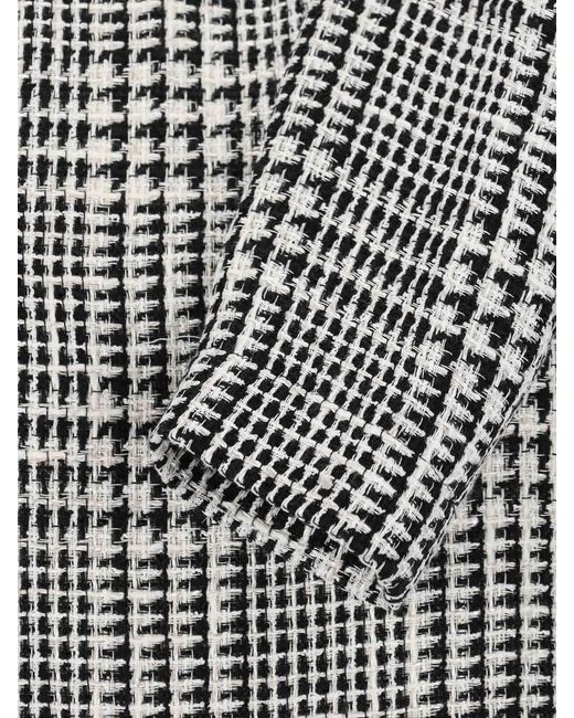 Gianluca Capannolo Gray Midi Pied De Poule Dress