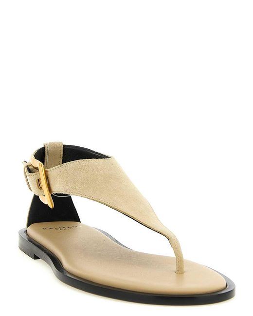 Balmain Natural Anthem Sandals