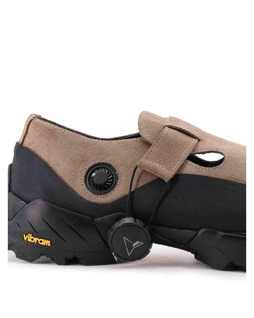 Roa Gray Sneakers Pala Suede With Cut-Out Detail for men