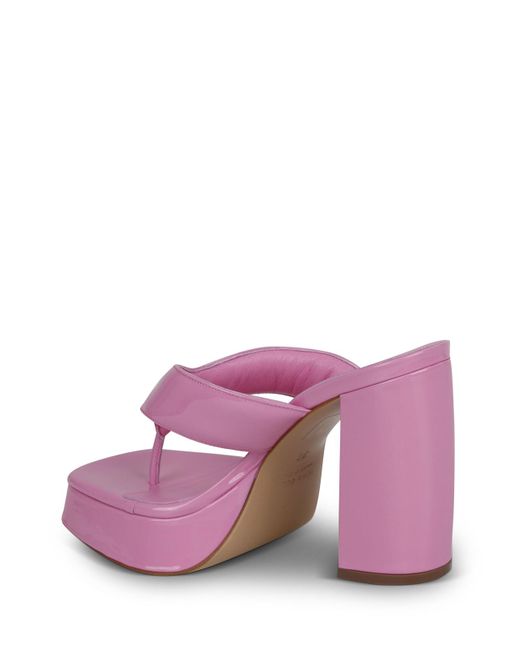 Gia Borghini Pink Square Toe Sandals