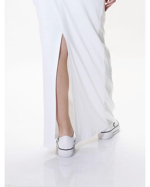 Moschino White Gonna Paillettes