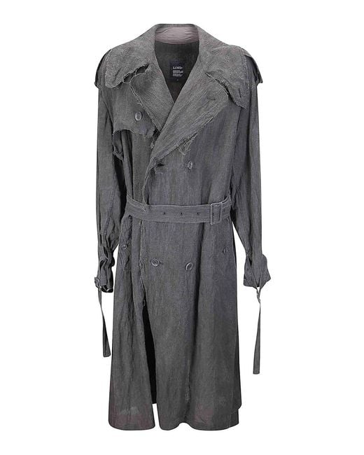 Limi Feu Gray Long Trench Coat