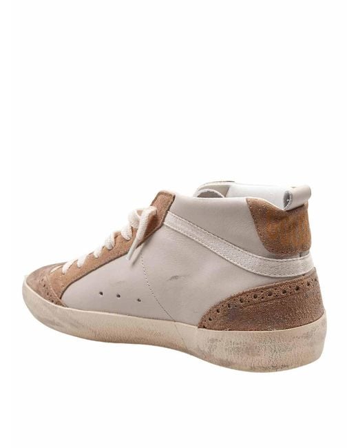 Golden Goose Deluxe Brand Brown Mid Star Sneakers