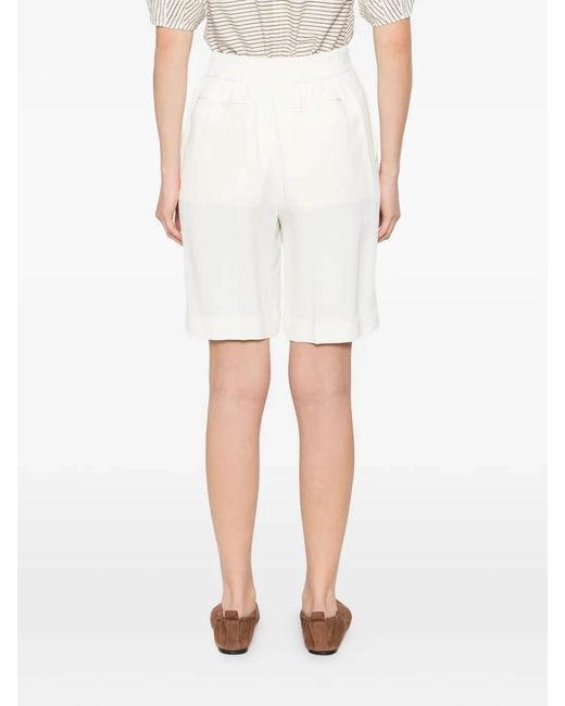 Victoria Beckham White Tailored Shorts