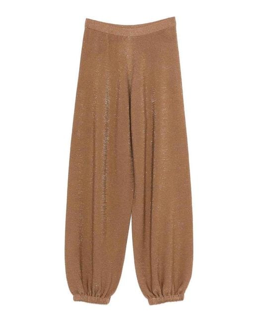 Fabiana Filippi Brown Knit Track Pants