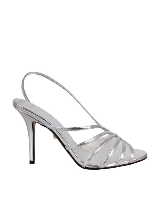 ALEVI White Star Heeled Sandal