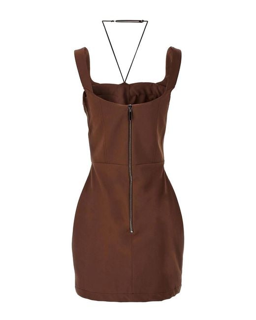 Nensi Dojaka Brown Maddie Dress