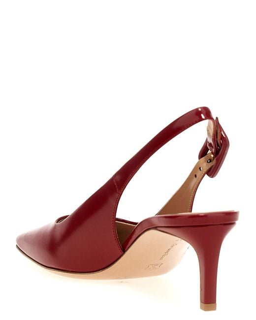 Gianvito Rossi Red Ric Slingbacks