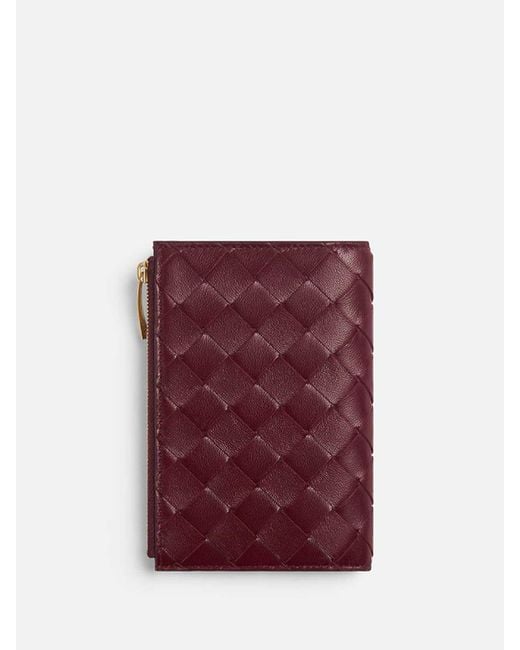 Bottega Veneta Purple Intrecciato Wallet