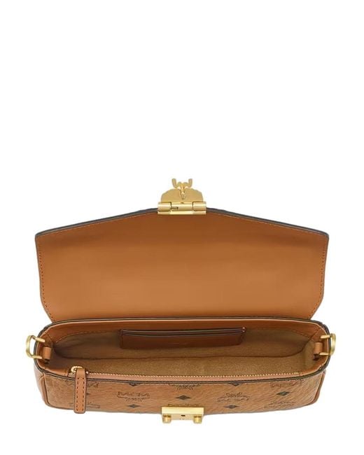 MCM Brown Tracy Leather Crossbody