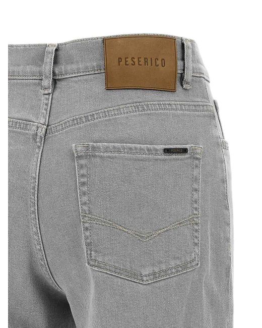 Peserico Gray Stretch Jeans