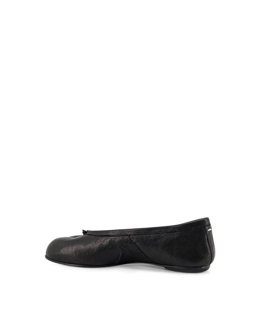 Maison Margiela Black Leather Tabi Ballerinas
