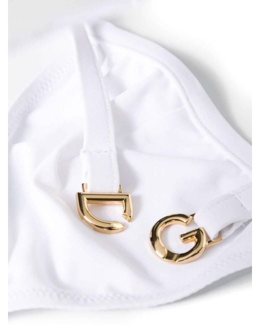 Dolce & Gabbana White Cup Bikini
