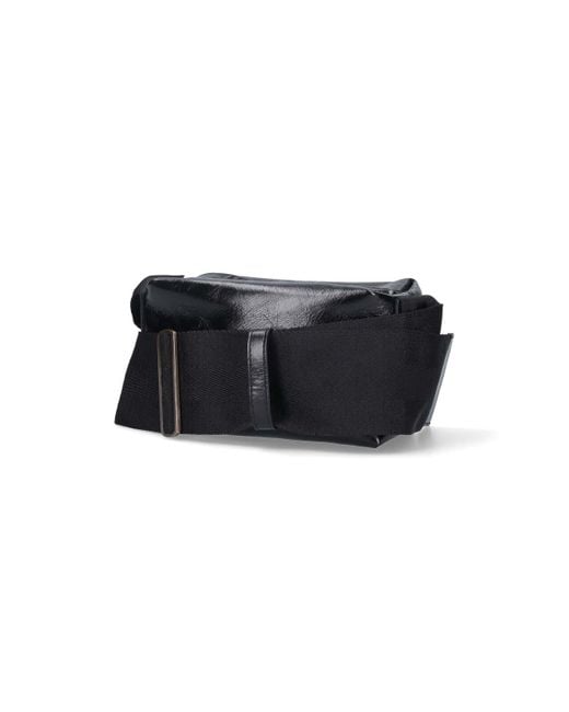 Uma Wang Black Logo Shoulder Bag