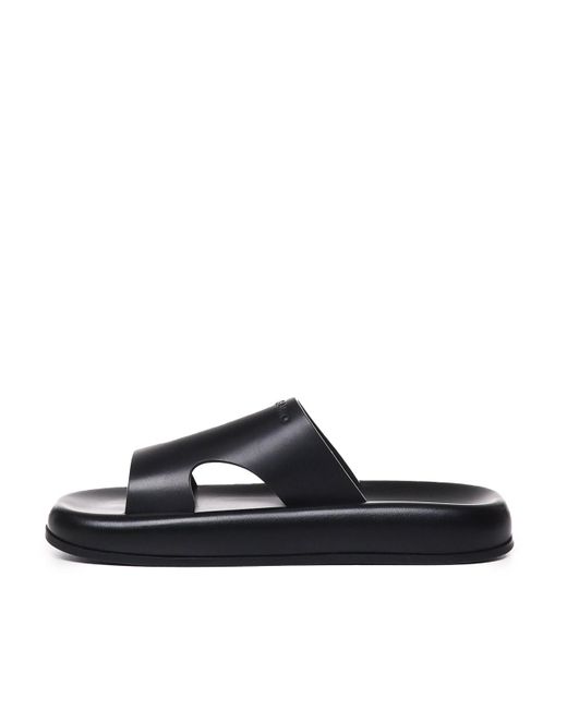 Ferragamo Black Sandals With Cut-out Detail for men