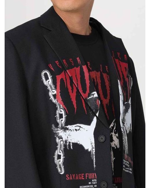 Versace Jeans Couture Black Swan Hood Jacket for men