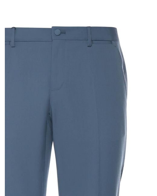 Dolce & Gabbana Blue Virgin Wool Trousers for men