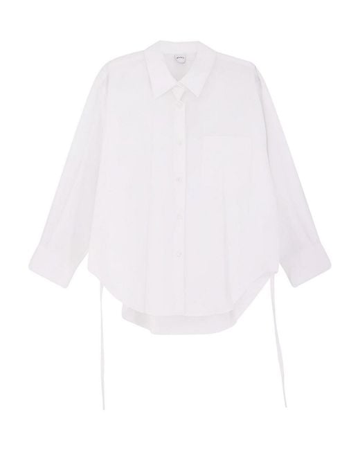 Aspesi White Oversized Cotton Shirt