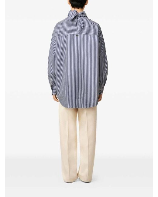 AMI Blue Bandana Cotton Shirt