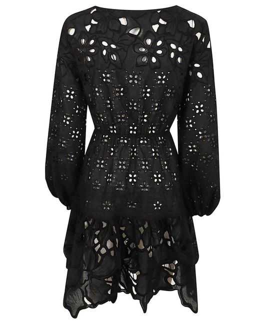 Ermanno Scervino Black Short Dress