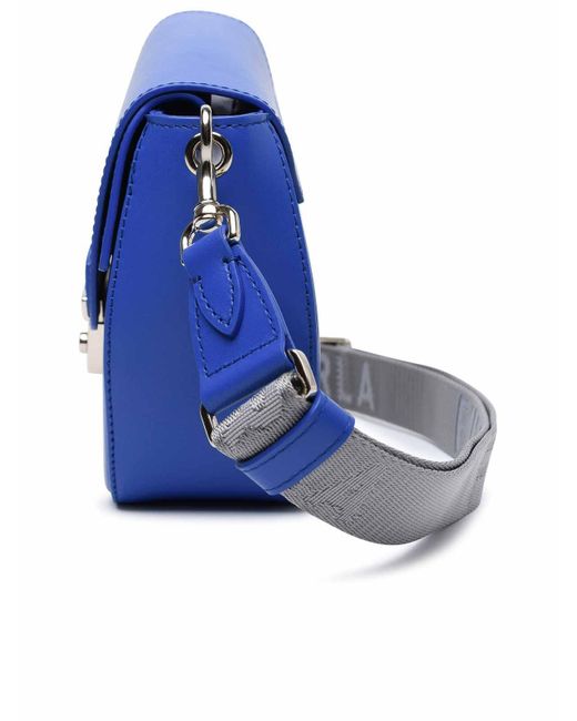 Furla Blue Metropolis Mini Shoulder Bag