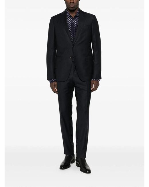 Tom Ford Blue Paisley-Pattern Shirt for men