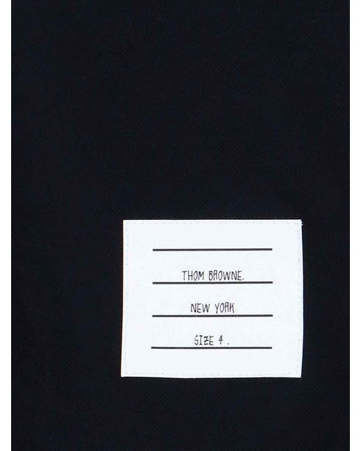 Thom Browne Blue Logo Polo for men