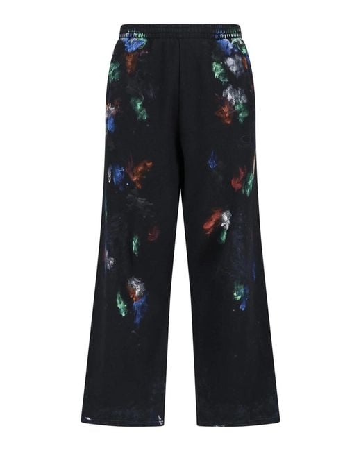 Balenciaga Blue Painters Shirt Sweatpants for men
