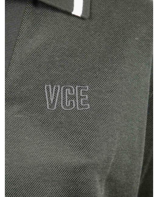 Golden Goose Deluxe Brand Gray Cotton Cropped Polo Shirt