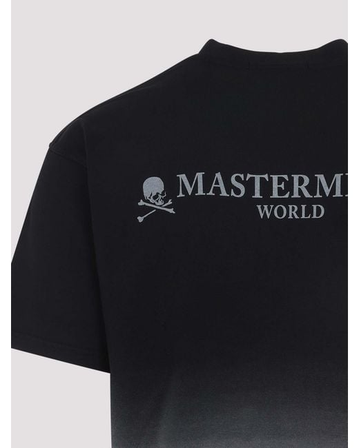 MASTERMIND WORLD Black Faded T-Shirt for men