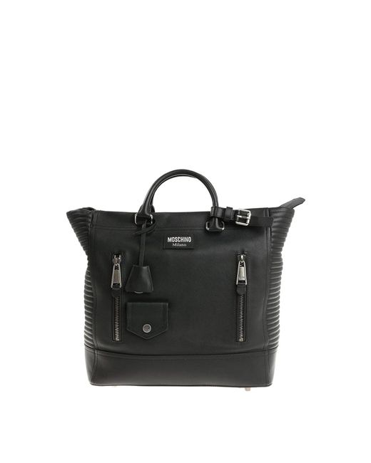 Moschino Black Biker Shopper