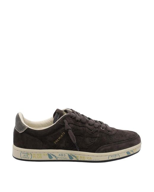 Premiata Black Bskt Sneakers for men