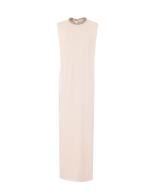 Elisabetta Franchi White Butter Embroidered Dress