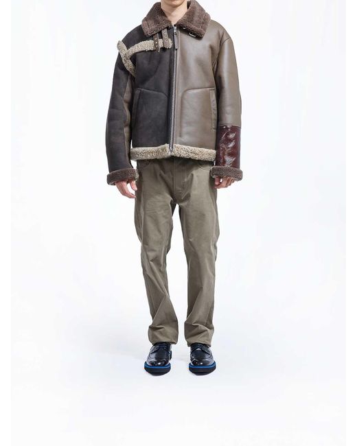 Moschino Brown Short Sheepskin for men