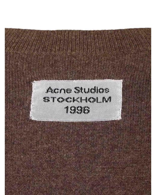Acne Brown Cashmere Sweater for men
