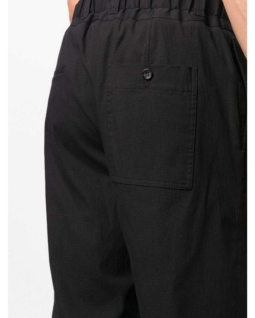 Lanvin Black High-Waist Straight-Leg Trousers for men