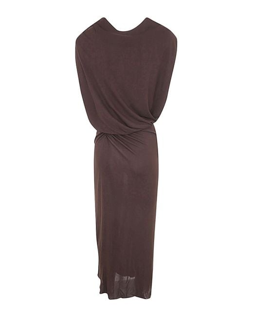 Lanvin Brown Long Dresses