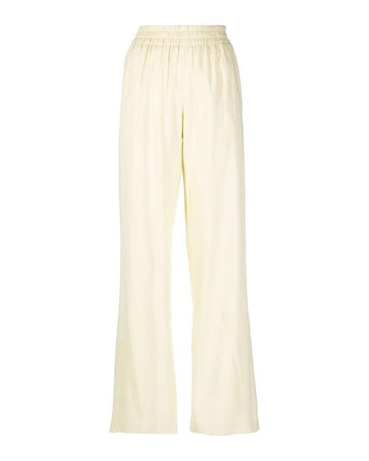 Golden Goose Deluxe Brand White Brittany Wide-Leg Trousers