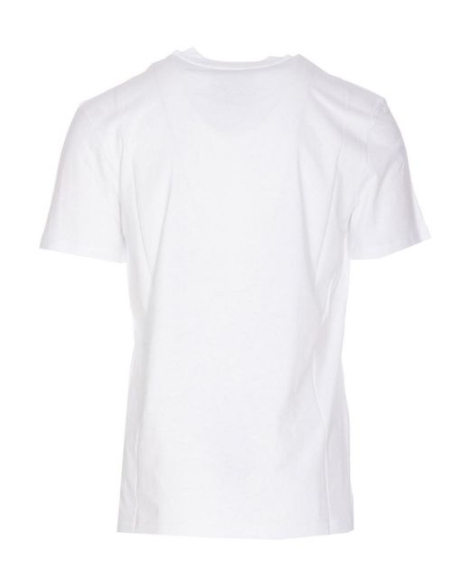 Moschino White Archive Print T-Shirt for men