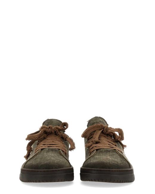 Uma Wang Brown Linen Sneakers for men