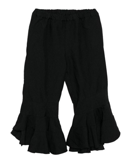 Comme des Garçons Black Cropped Trousers