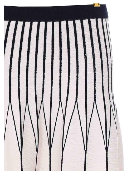 Elisabetta Franchi White Skirt