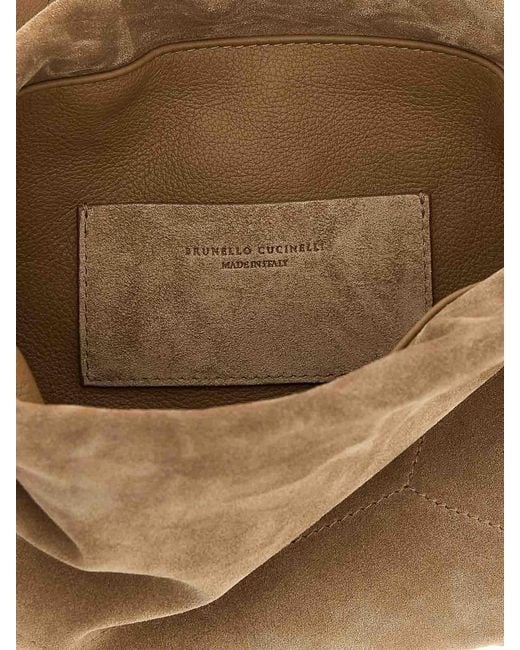 Brunello Cucinelli White Bc Duo Pouch