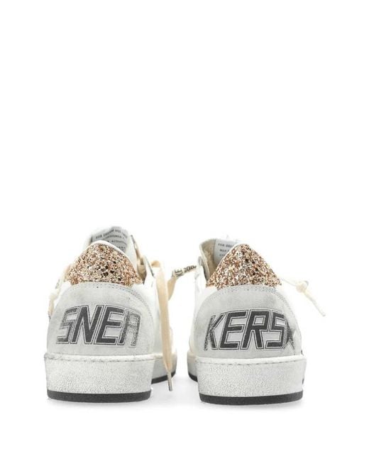 Golden Goose Deluxe Brand White Distressed Star Logo Sneakers
