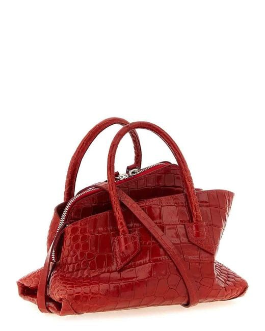 The Attico Red La Passeggiata Mini' Handbag
