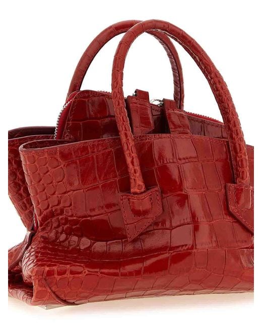 The Attico Red La Passeggiata Mini' Handbag
